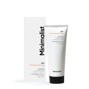 Minimalist mineral sunscreen